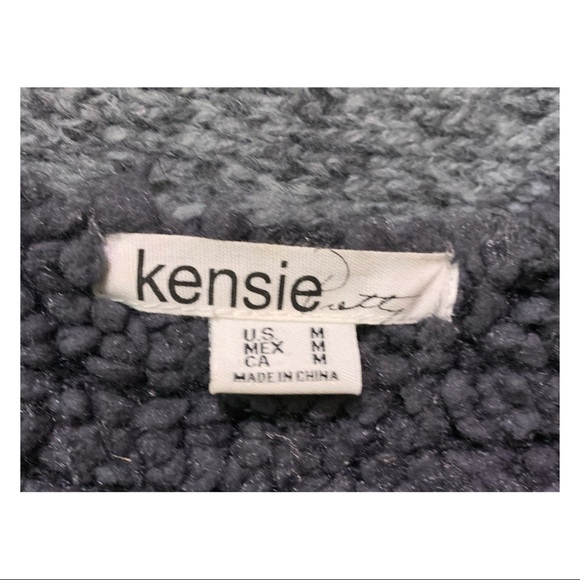 2/$25 Kensie Cardigan Wool Blend Single Button Short Sleeve Cardigan Size Medium - Picture 3 of 8